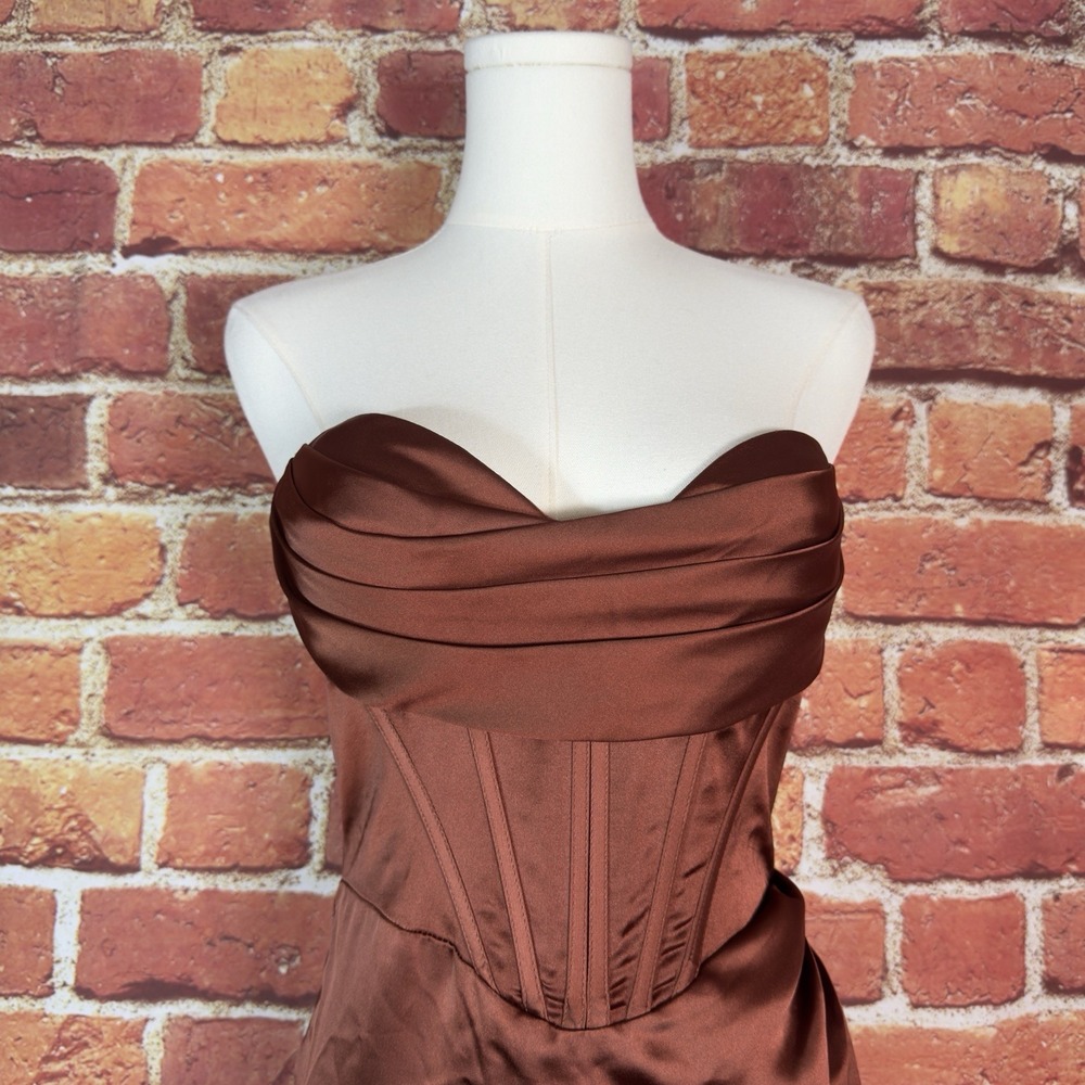 Cinderella Divine Cowl Neck Backless Corset Sienna Prom Dress Size 8‎ NEW NWT